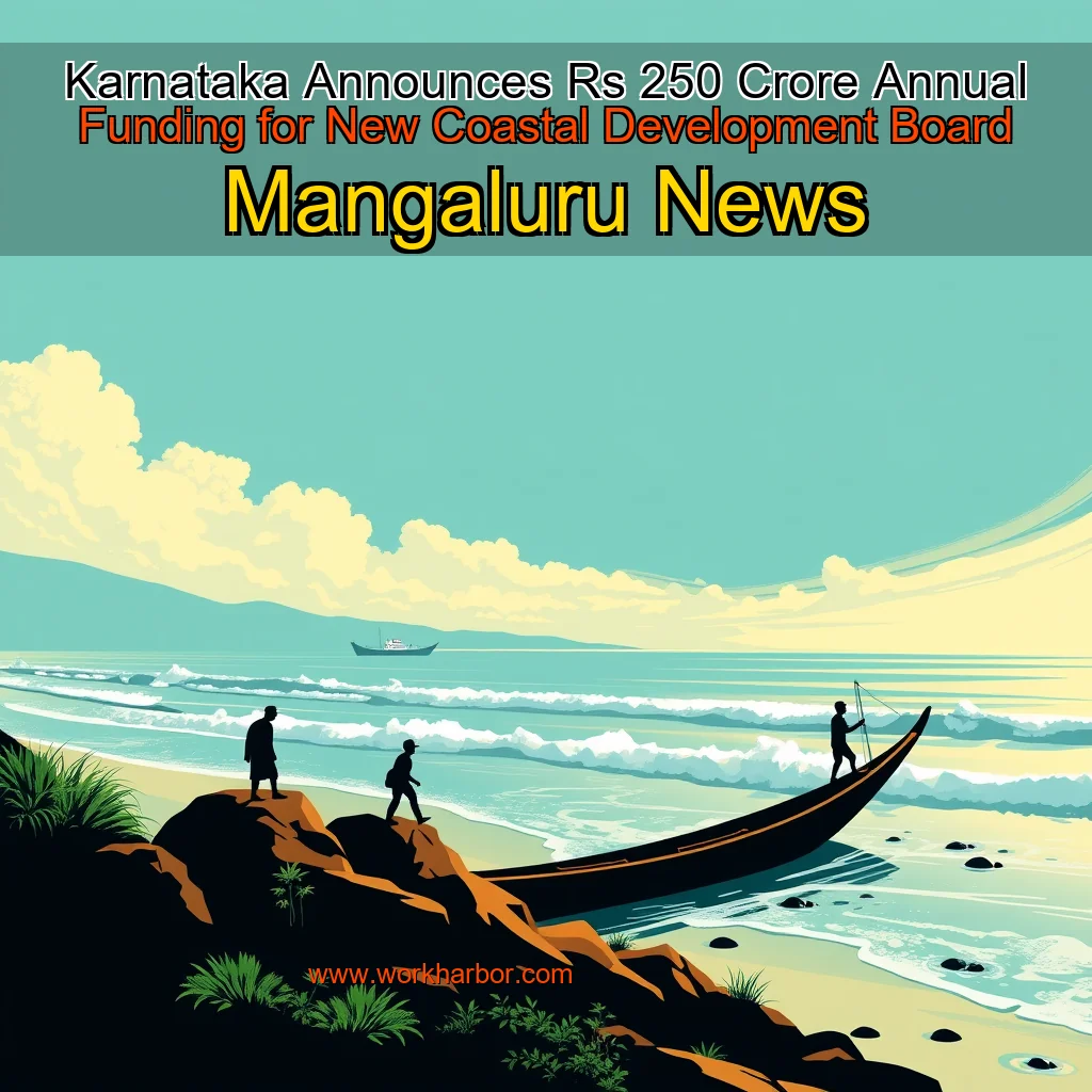You are currently viewing Karnataka Announces Rs 250 Crore Annual Funding for New Coastal Development Board  Mangaluru News