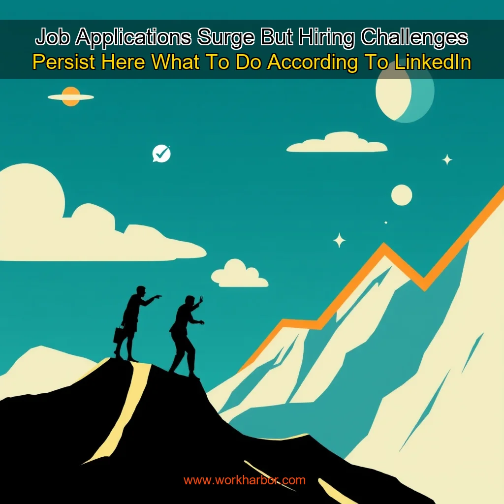 Read more about the article Job Applications Surge  But Hiring Challenges Persist Here What To Do  According To LinkedIn