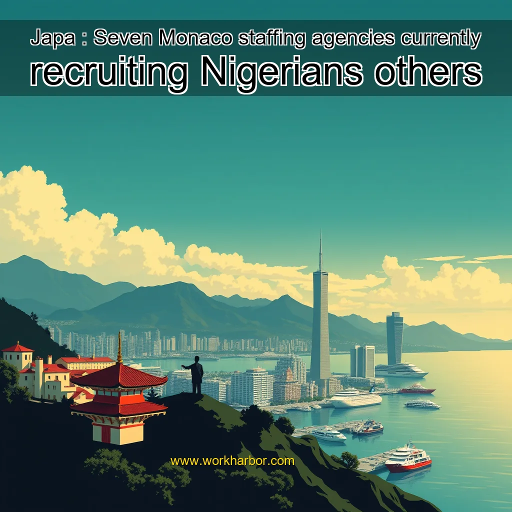 You are currently viewing Japa : Seven Monaco staffing agencies currently recruiting Nigerians  others