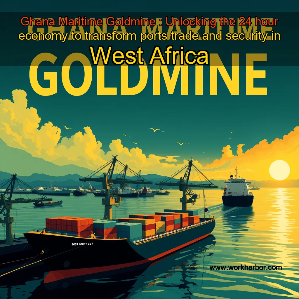 Read more about the article Ghana Maritime Goldmine : Unlocking the 24  hour economy to transform ports  trade  and security in West Africa