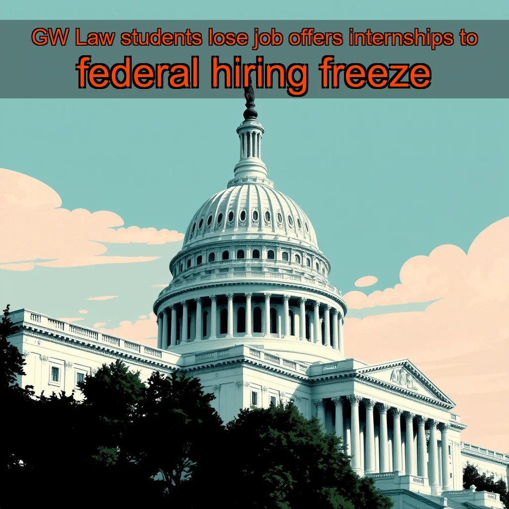 Read more about the article GW Law students lose job offers  internships to federal hiring freeze