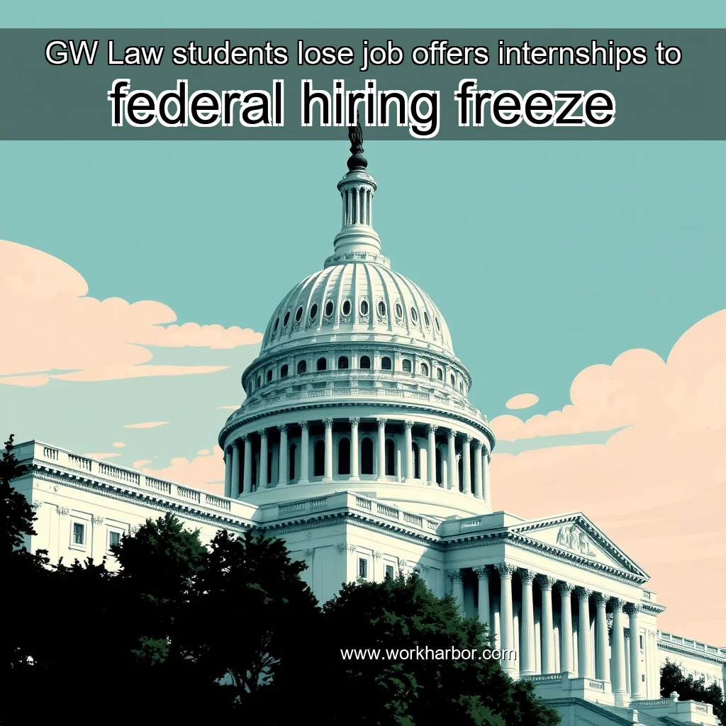 Read more about the article GW Law students lose job offers  internships to federal hiring freeze