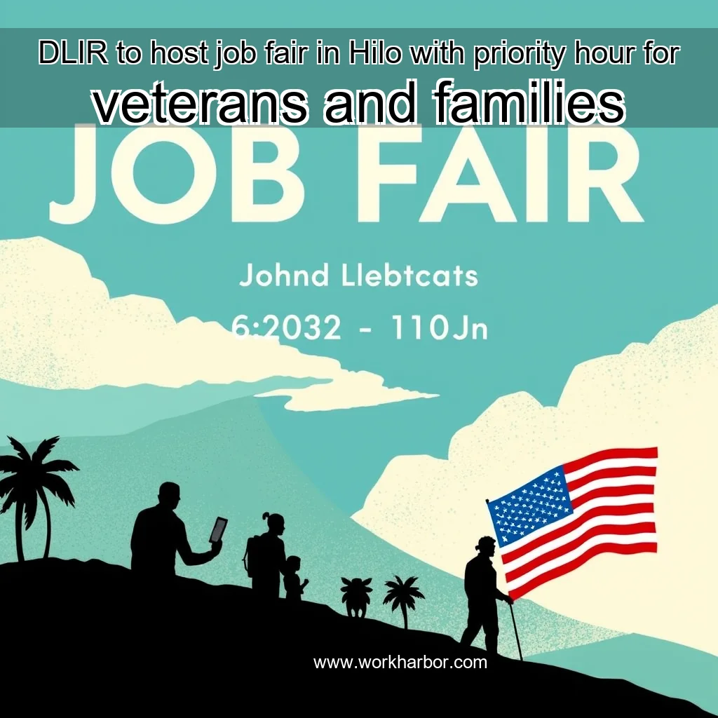 Read more about the article DLIR to host job fair in Hilo with priority hour for veterans and families