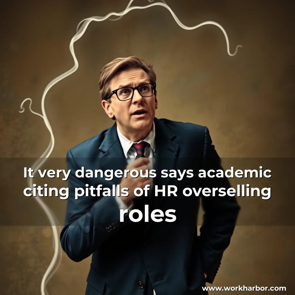 Read more about the article It very dangerous  says academic citing pitfalls of HR overselling roles