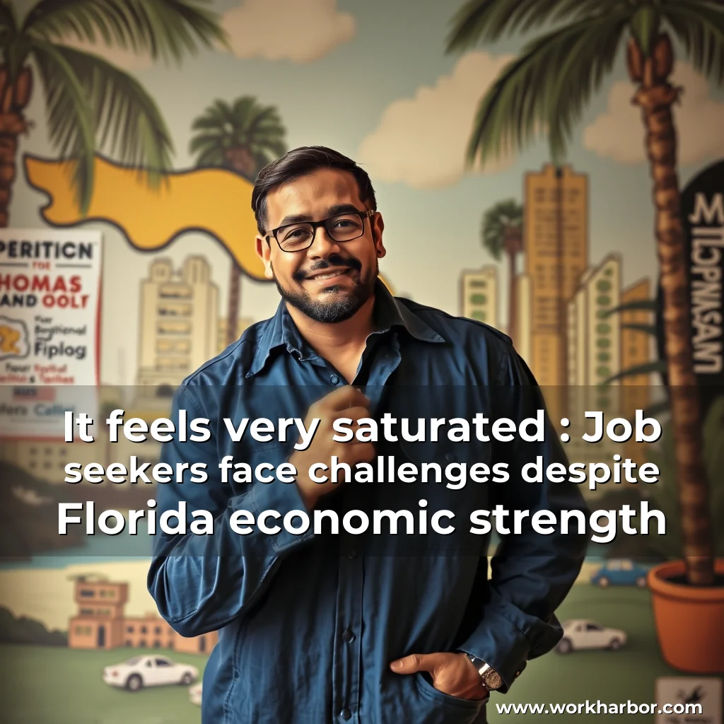 Read more about the article It feels very saturated : Job seekers face challenges despite Florida economic strength