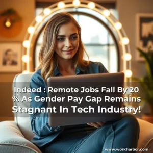 Read more about the article Indeed : Remote Jobs Fall By 20 % As Gender Pay Gap Remains Stagnant In Tech Industry!
