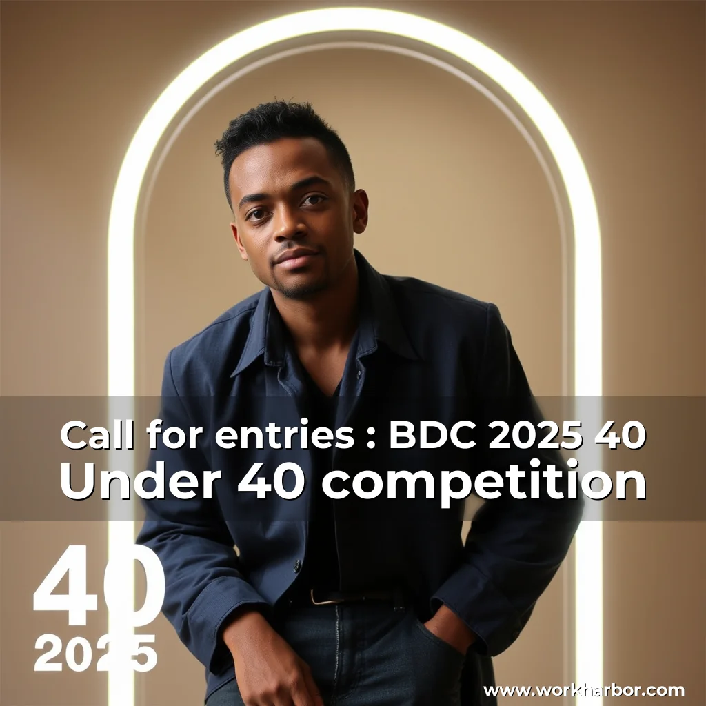 Read more about the article Call for entries : BDC 2025 40 Under 40 competition