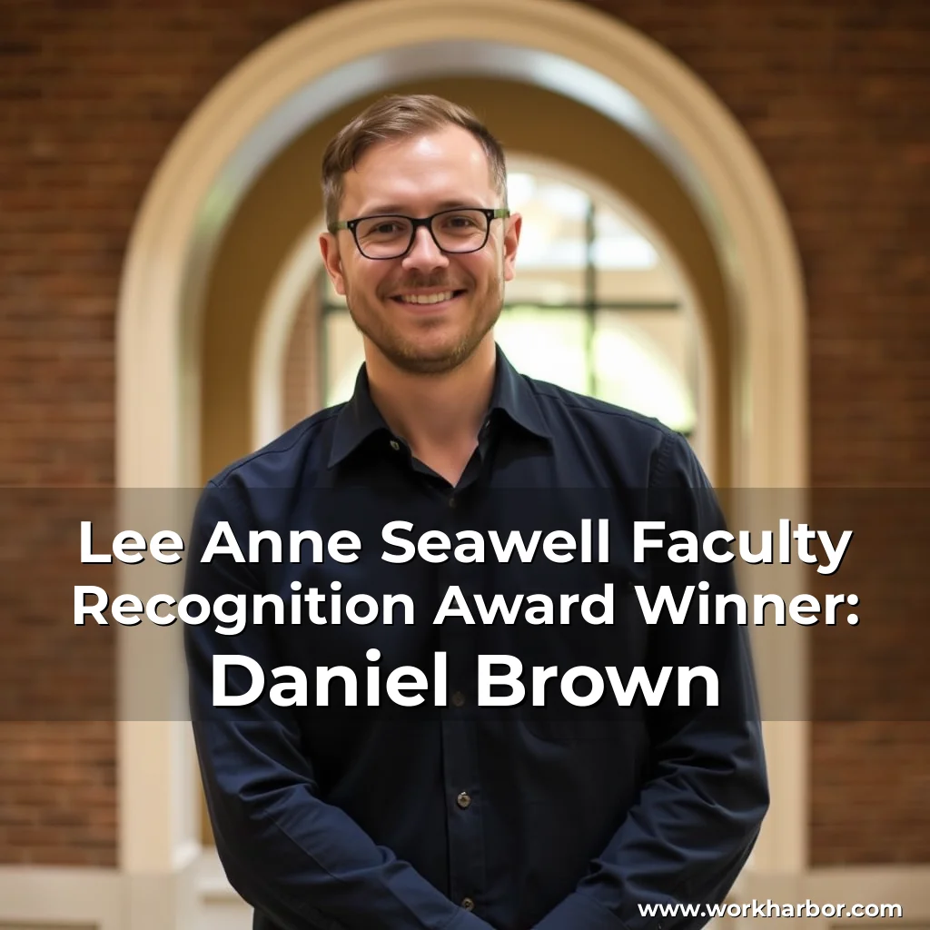 Read more about the article Lee Anne Seawell Faculty Recognition Award Winner: Daniel Brown