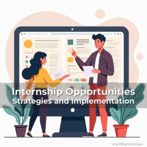 Read more about the article Internship Opportunities Strategies and Implementation